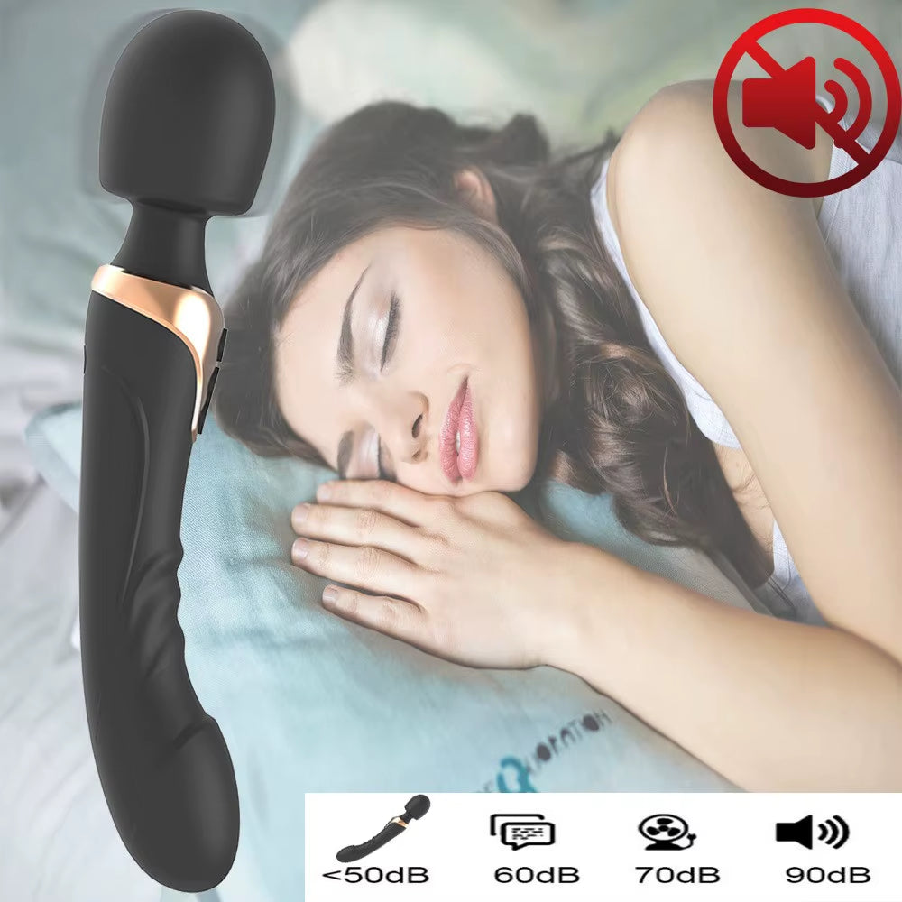 Powerful Vibrator Dildos Wand for Women 10 Modes Clitoris Stimulator G Spot Vagina Massager Adult Sex Toys for Woman