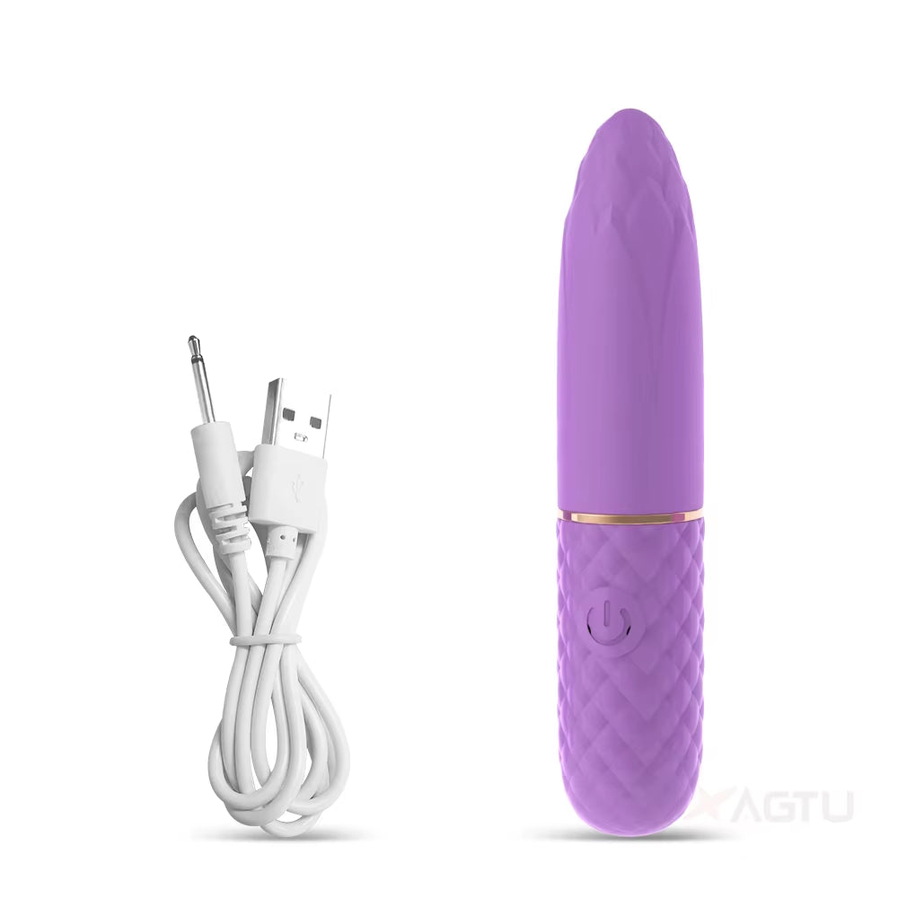 10 Speed Mini Bullet Vibrator for Women Fast Orgasm Clitoris Stimulator Rechargeable Female Masturbation Goods Sex Toy for Adult
