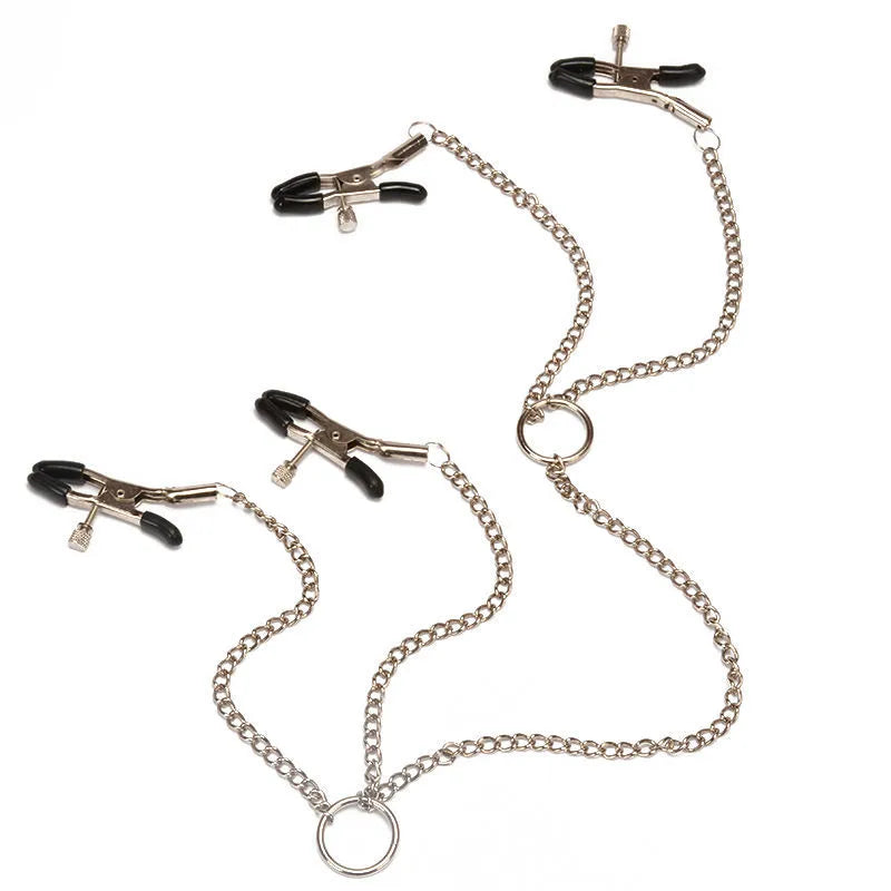 Sexy Nipple Clamps Bdsm Fetish Erotic Toys Sex Games Toy Tools Couples Stimulator Chain Clips Collars Adult Products for Women