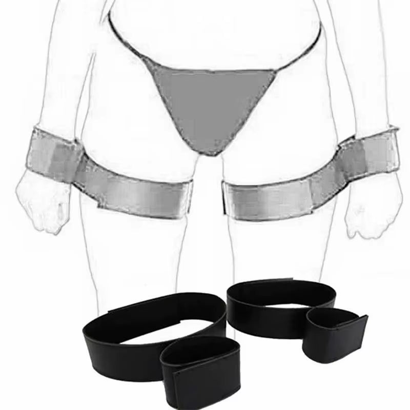 Adult SM Sex Restraint Handcuffs Slave Tools Bdsm No Vibrators Sexy Wrist to Ankle Cuffs Open Leg Hand Toys Bondage for Couples