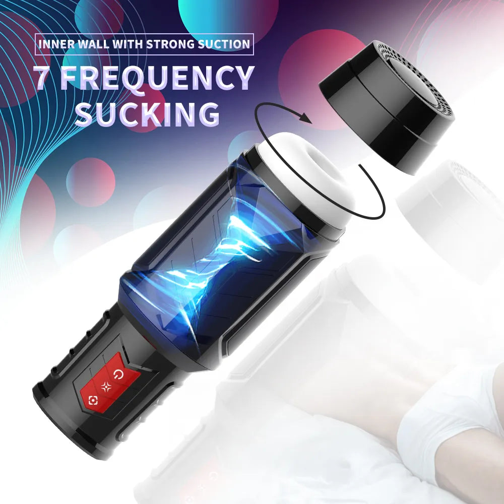 High Quality Masturbator Realistic Soft Vagina Pocket Pussy Cup Vibrating Sucking Blowjob Penis Thrusting Clipping Suction Bottle Male Man Sex Toys YL0405