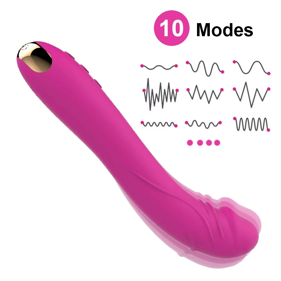 Lengthened Dildo Vibrator for Women Vagina Clitoris Massarger Erotic Toys Soft Skin Feeling Sex Products for Adults