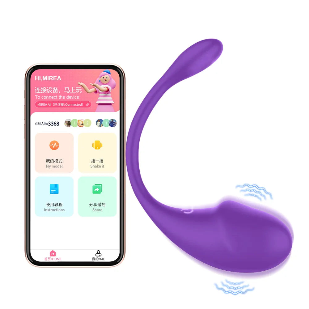 APP Bluetooths Dildo Egg Vibrator for Women Vaginal Balls Wearable Clit G Spot Panties Vibrator Couples Sex Toys for Women