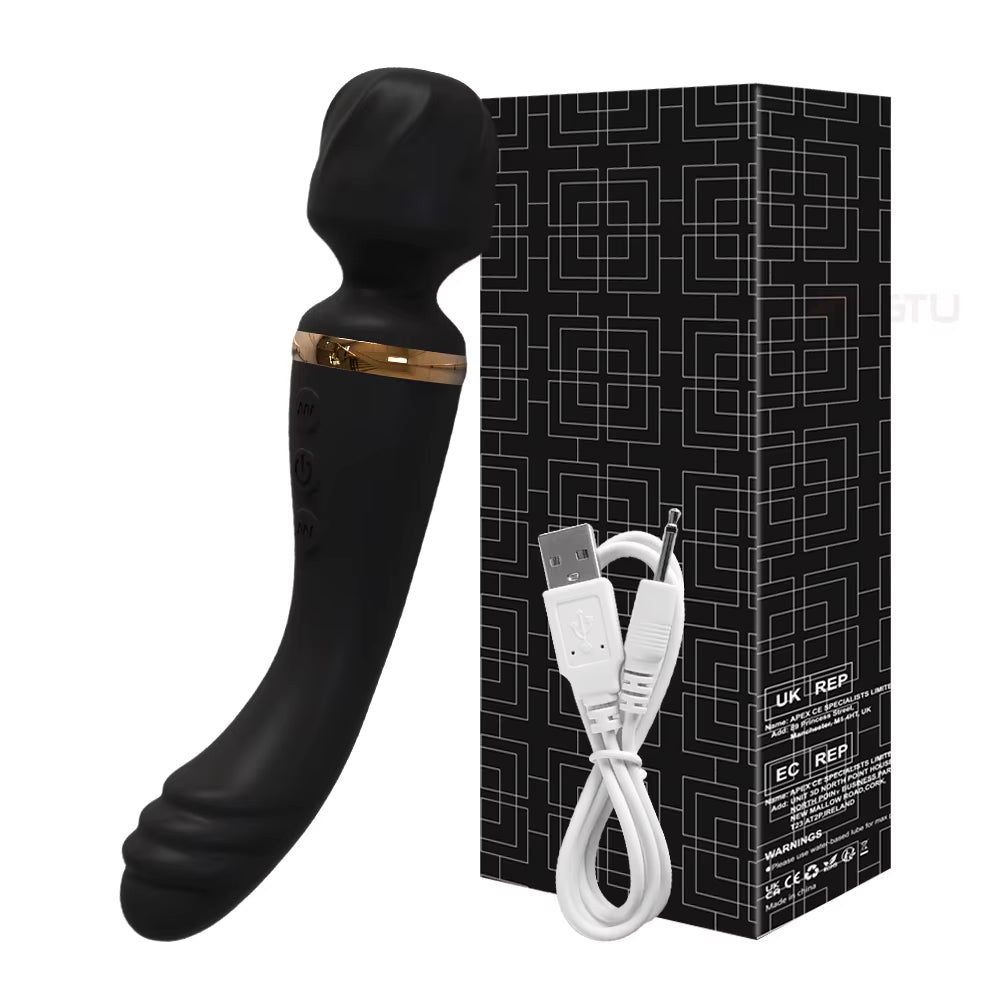 2 Motors Vibrator for Women Clitoris Stimulator G Spot Dildo AV Magic Wand USB Rechargeable Adult Goods Female Sex Toys