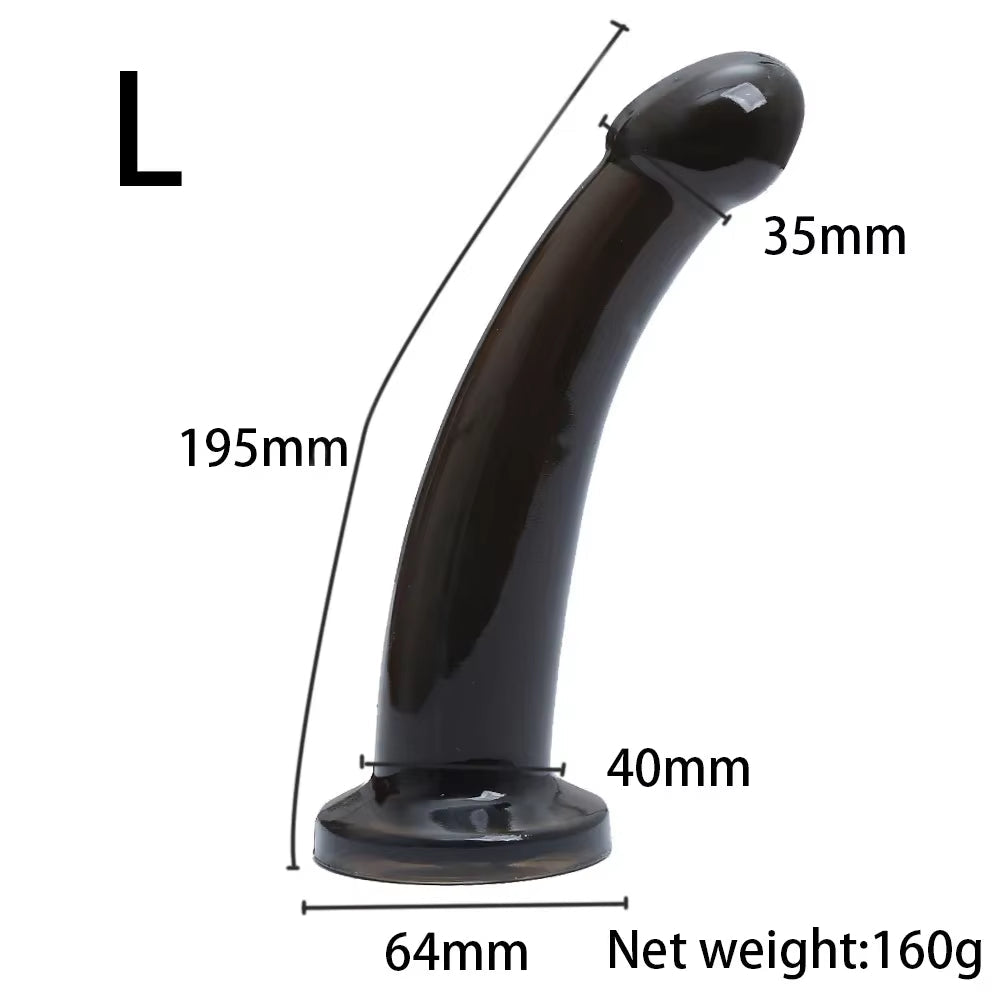 Transparent Anal Plugs Smooth Dildo Prostate Butt Plug Vagina Masturbation Anus Dilator Anal Sex Toys for Woman Man Sex Products