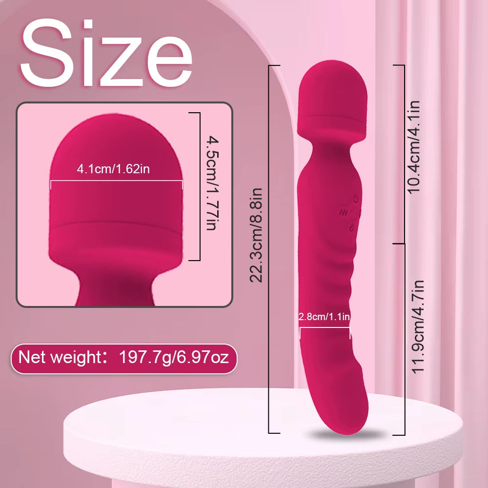 Powerful Vibrator Dildos Wand for Women Clitoris Stimulator G Spot Vibrator for Women Vagina Massager Adult Sex Toys for Woman