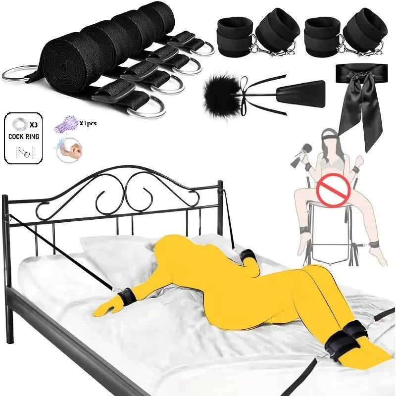 Sex Toys Tools Sexes Accessoires BDSM Bondage Kits Adult SM Sex Restraint Handcuffs Bondage Toys Couples Pleasure Adults Games