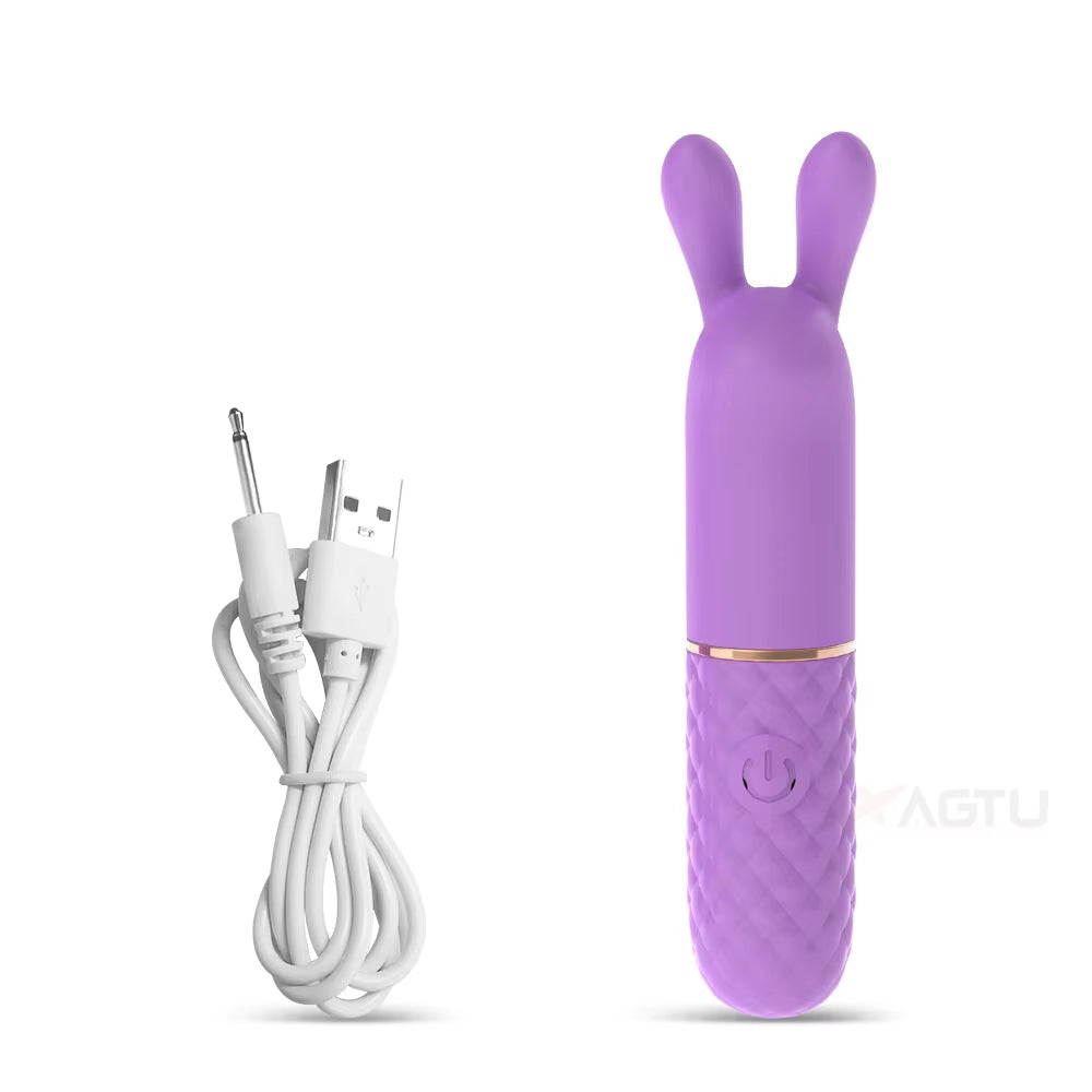 10 Speed Mini Bullet Vibrator for Women Fast Orgasm Clitoris Stimulator Rechargeable Female Masturbation Goods Sex Toy for Adult