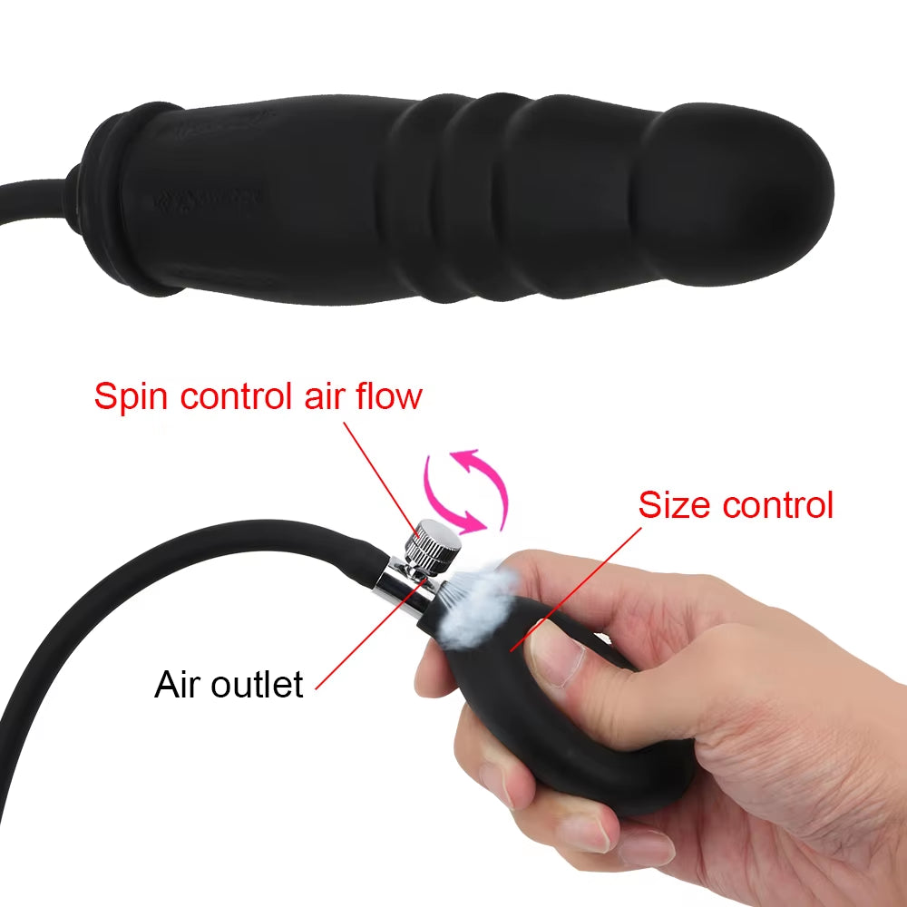 Inflatable Dildos for Women Vaginal Anal Plug Men Butt Dilator Realistic Penis Female Masturbator Sex Toy Adult Games Couple Set