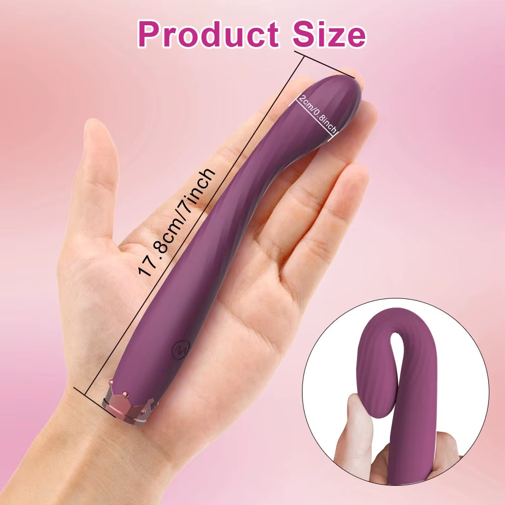 Beginner G-Spot Vibrator for Women 8 Seconds to Orgasm Finger Shaped Vibes Nipple Clitoris Stimulator Sex Toys for Adult Female