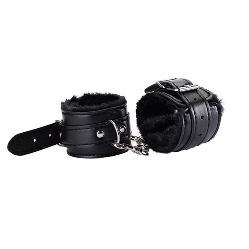 No Vibrators for Women Erotic Handcuffs Ankle Cuffs Whip BDSM Bondage Restraints Slave Sex Toys for Couple Women Adult Games