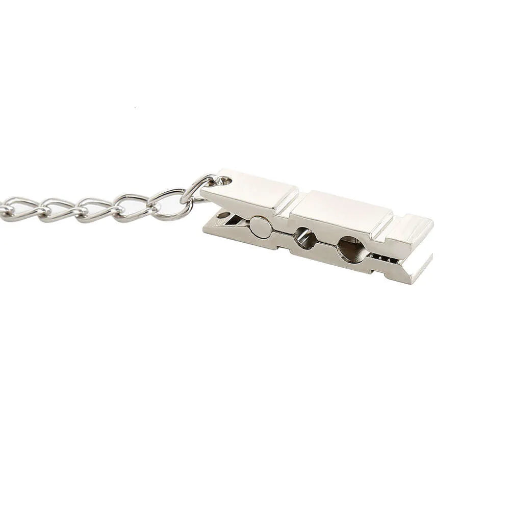 Massage Products Steel Nipple Clamp Sexy Toys with Metal Chain for Men Women Bdsm Bondage Breast Clips Clitoris Stimulator Flirt Adults Products