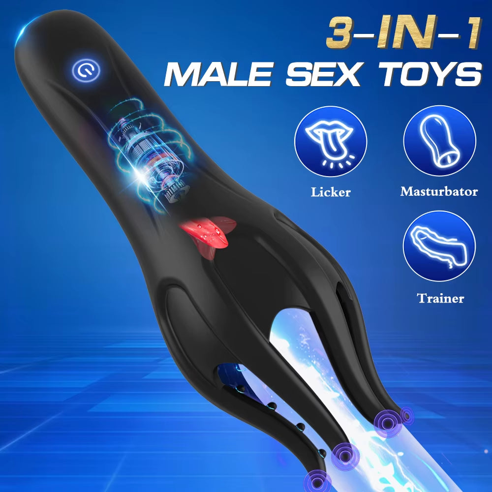Penis Training Vibrator Male Masturbator Glans Stimulator Sex Toy for Ejaculation Delay Training Male Pleasure Prolong Endurance