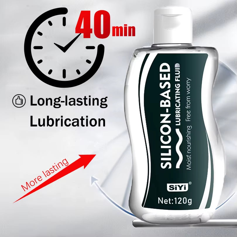 Silicone-Base Lubricant for Anal Sex Long-Lasting Lubrication, Sex Toys Lubricant Suitable for Bathroom and Underwater Use