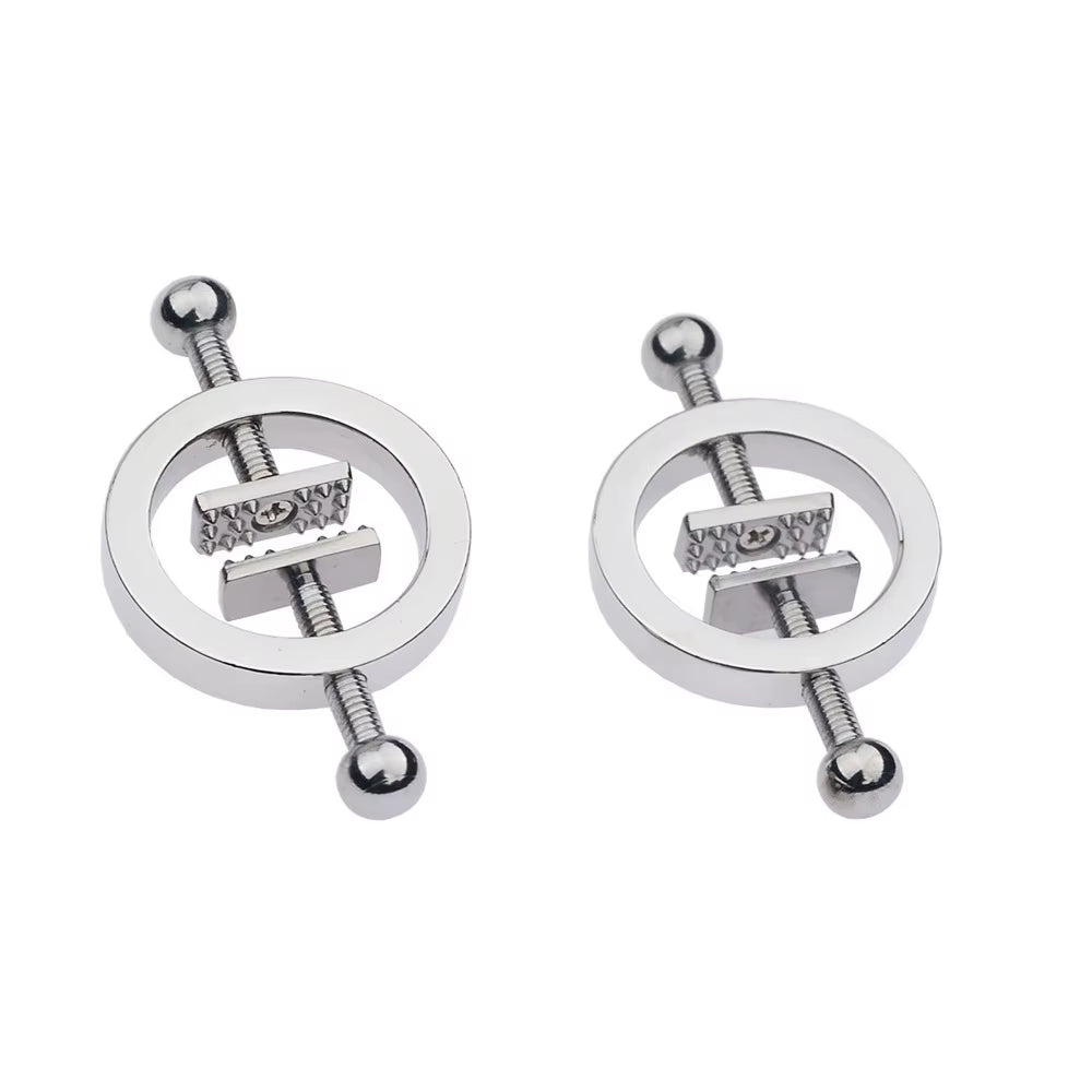 Stainless Steel Adjustable Nipple Clips Erotic Goods Nipple Stimulation Breast Bondage Restraint Fetish Bdsm Sex Toy for Woman