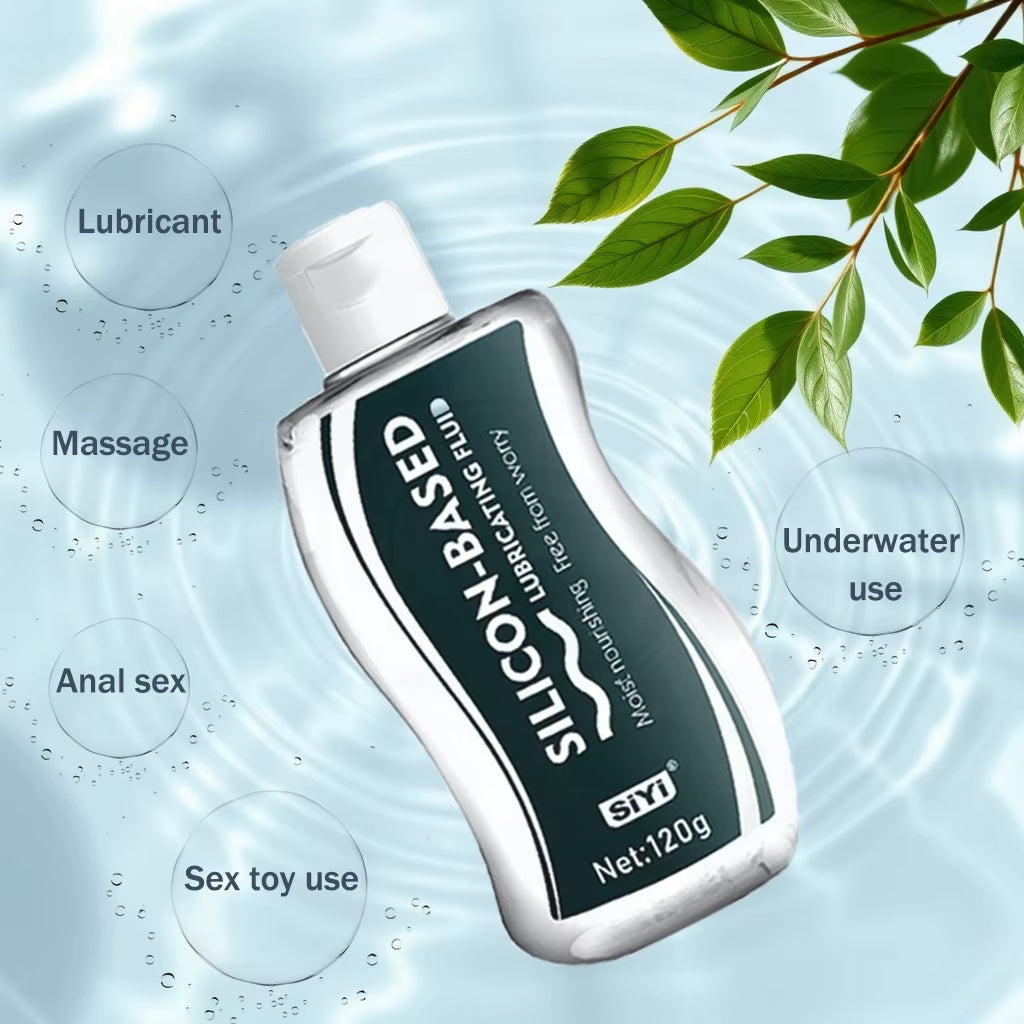 Silicone-Base Lubricant for Anal Sex Long-Lasting Lubrication, Sex Toys Lubricant Suitable for Bathroom and Underwater Use