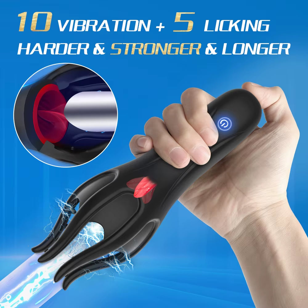 Penis Training Vibrator Male Masturbator Glans Stimulator Sex Toy for Ejaculation Delay Training Male Pleasure Prolong Endurance
