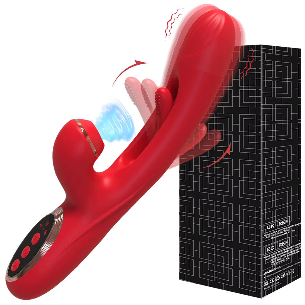 Velvet Flick – Flapping & Sucking Rabbit Vibrator for Ultimate Clit Play