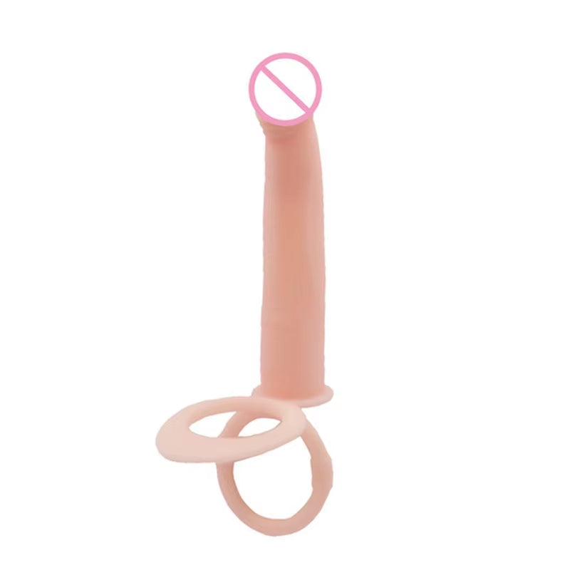 Double Penetration Anal Plug Dildo Butt Plug Vibrator for Men Strap on Penis Massage Vagina Plugs Adult Sex Toys for Couples 18+