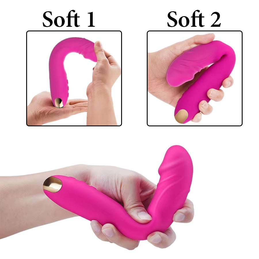 Lengthened Dildo Vibrator for Women Vagina Clitoris Massarger Erotic Toys Soft Skin Feeling Sex Products for Adults