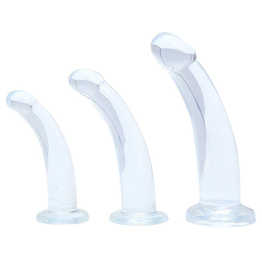 Transparent Anal Plugs Smooth Dildo Prostate Butt Plug Vagina Masturbation Anus Dilator Anal Sex Toys for Woman Man Sex Products