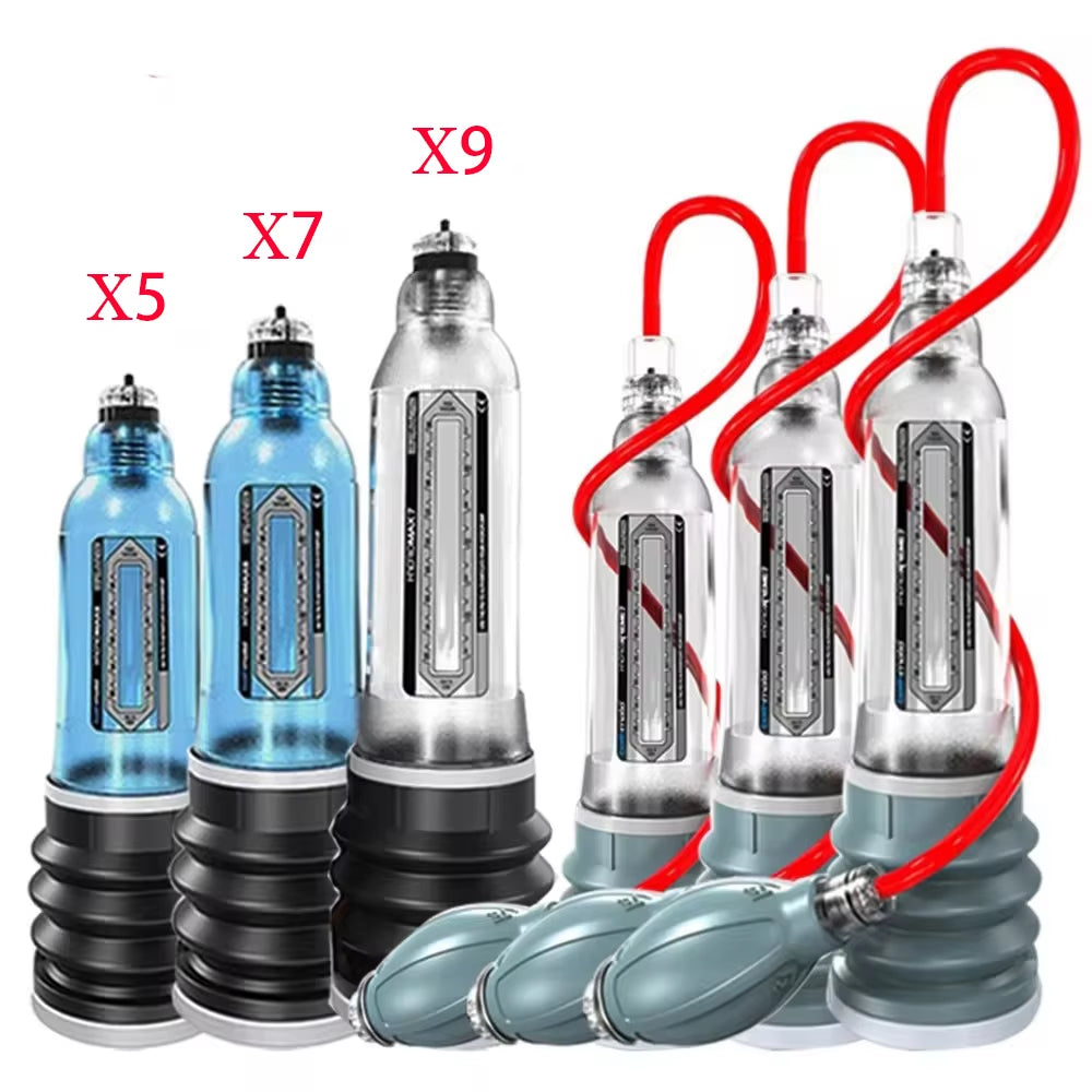 Male Penis Pump Water Vacuum Pump for Men Penis Enlargement Pump Dick Extender Cock Exercises Pump Glans Trainer Adults Sex Toys