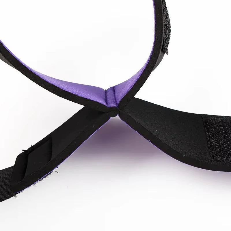 Adult SM Sex Restraint Handcuffs Slave Tools Bdsm​ No Vibrators Sexy Wrist to Ankle Cuffs Open Leg Hand Toys Bondage for Couples