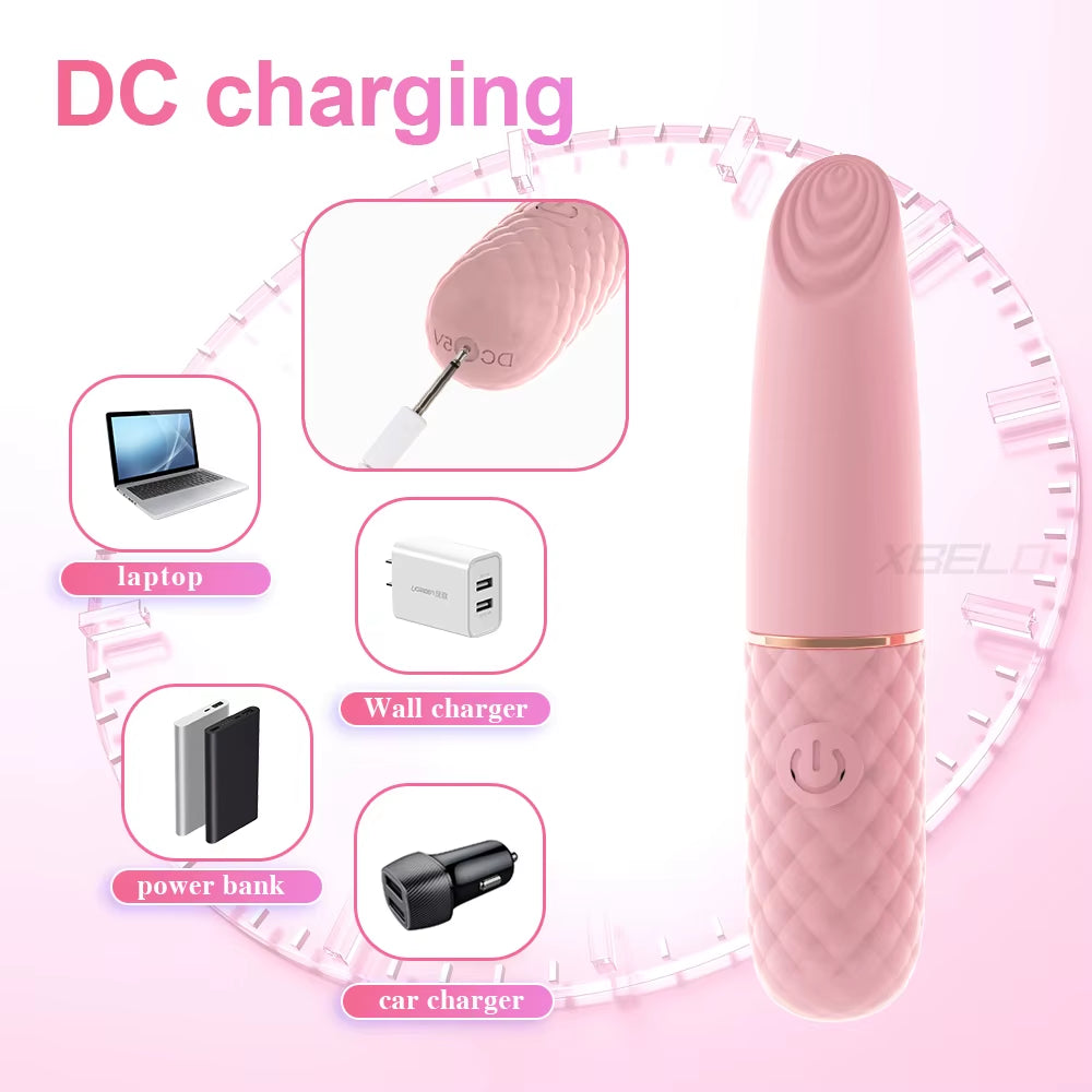 10 Speed Mini Bullet Vibrator for Women Fast Orgasm Clitoris Stimulator Rechargeable Female Masturbation Goods Sex Toy for Adult
