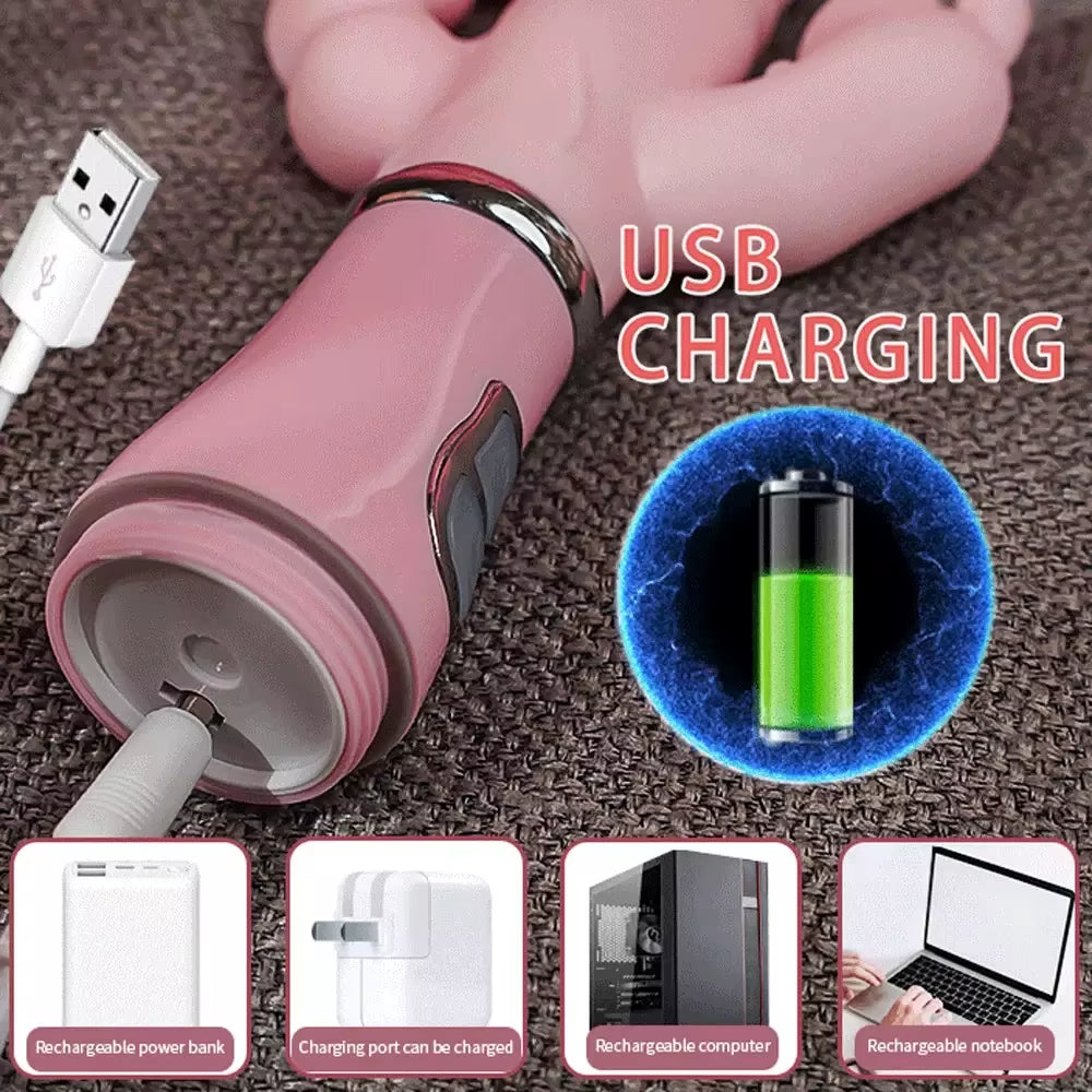 Licklip 3 in 1 Dildo Rabbit Vibrator Tongue Licking Double Rod Masturbation Anal Clit Vibrator Sex Toys for Women